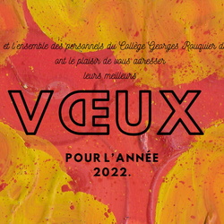 Carte de vœux 2022